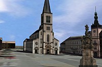 3D view - town Kladno, Czech Republic (1280x843x24 150kB)